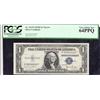 Image 1 : $1 NARROW SILVER CERTIFICATE 1935d PCGS 64 PPQ