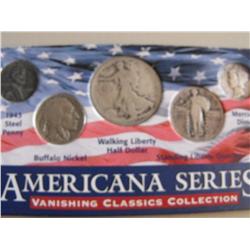 SILVER WALKING LIBERTY STANDING MERCURY BUFFALO