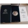 Image 1 : STUNNING $1 SILVER KOREAN WAR COMMEMORATIVE US MINT PAPERS & BOX