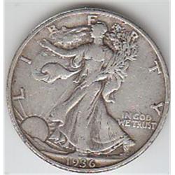 WALKING LIBERTY SILVER 1936 D