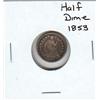 Image 1 : HALF SILVER DIME 1853 SEATED