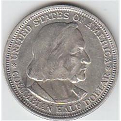 SILVER COLOMBIAN EXPO 1893 COIN