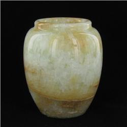Brown & White Jade Vase (DEC-071)