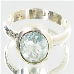 32.73ctw Aquamarine Sterling Ring (JEW-2803)