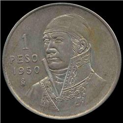1950 Mexico 1 Peso RARE MS66 (COI-8648)