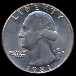 1981D GW 25c MS67+ (COI-8703)