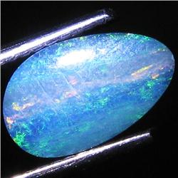 0.96ct Australian Black Opal Doublet Full Fire (GEM-31452)