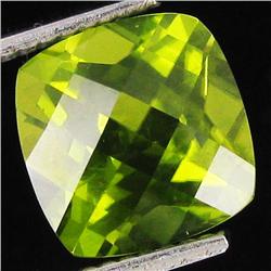 3.4ct Excellent Pakistan Peridot Cushion (GEM-32660)