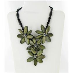 900ct MOP & Crystal Necklace (JEW-2474)