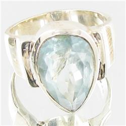 50.74ctw Aquamarine Sterling Ring (JEW-2801)