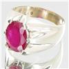 Image 2 : 39.04ctw Mozambique Ruby Sterling Ring (JEW-2709)