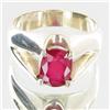 Image 1 : 43.04ctw Mozambique Ruby Sterling Ring (JEW-2722)