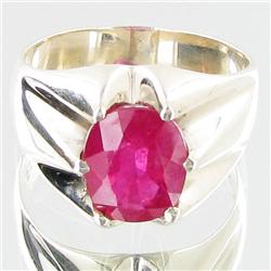 39.26ctw Mozambique Ruby Sterling Ring (JEW-2706)