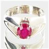 Image 1 : 27.65ctw Mozambique Ruby Sterling Ring (JEW-2732)