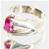 Image 2 : 27.65ctw Mozambique Ruby Sterling Ring (JEW-2732)