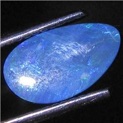 0.96ct Australian Black Opal Doublet Full Fire (GEM-31477)