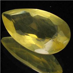 37.85ct Untreated Natural Lemon Citrine Pear (GEM-31920)