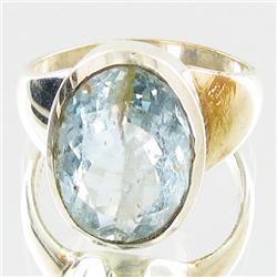 44.15ctw Aquamarine Sterling Ring (JEW-2802)