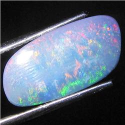 2.67ct Australian Black Opal Doublet Full Fire (GEM-31407)