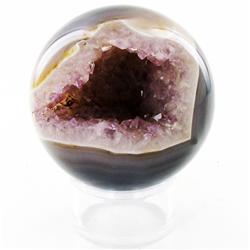 1885ct Crystal Agate Amethyst Sphere (MIN-000092)