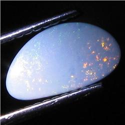 0.77ct Australian Black Opal Doublet Full Fire (GEM-31473)