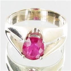27.46ctw Mozambique Ruby Sterling Ring (JEW-2727)