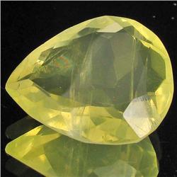 39.75ct Untreated Natural Lemon Citrine Pear (GEM-31906)