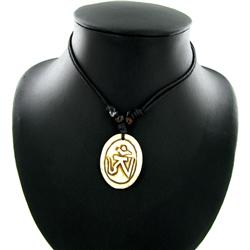 Tibet Handfcarved Bone Pendant Choker Necklace (ANT-1330)