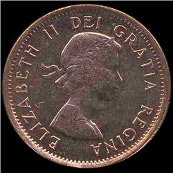 1961 Canada 1c GEM BU MS65 Red (COI-7997)