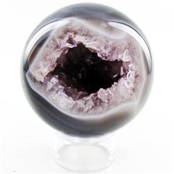 3125ct Crystal Agate Amethyst Sphere (MIN-000094)