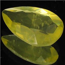 19.50ct Untreated Natural Lemon Citrine Pear (GEM-31913)