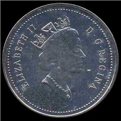 2001 Canada 5c Hi Grade GEM Unc ERROR (COI-7989)