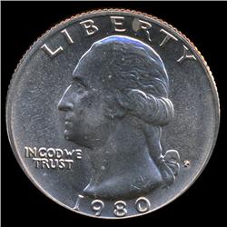 1980P GW 25c MS67 (COI-8713)