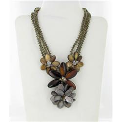 750ct MOP & Crystal Necklace (JEW-2483)