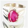Image 1 : 41.4ctw Mozambique Ruby Sterling Ring (JEW-2707)