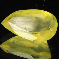 21.25ct Untreated Natural Lemon Citrine Pear (GEM-31924)