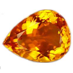41.10ct Excellent Golden Yellow Pear Cut Citrine (GEM-10749)