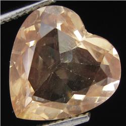 5.00ct Clear Champagne Oregon Sunstone Heart (GEM-31055)