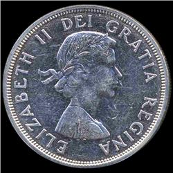 1964 Canada $1 Silver Scarce MS64 ERROR (COI-8235)