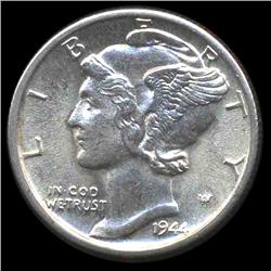 1944S Mercury Dime Gem MS66+ FB (COI-8411)