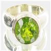 Image 1 : 75.82ctw Peridot Sterling Ring (JEW-2819)
