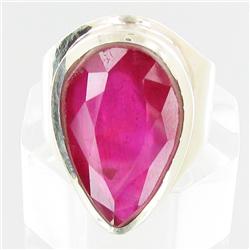 59.56ctw Mozambique Ruby Sterling Ring (JEW-2763)
