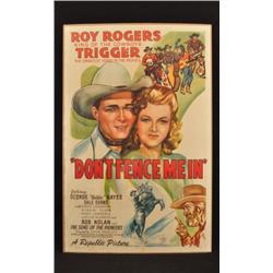 Roy Rogers Don't Fence Me In Movie Poster RR