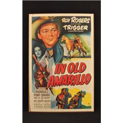 Roy Rogers In Old Amarillo Movie Poster RR
