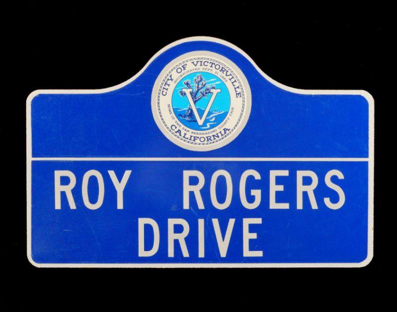 Roy Rogers Drive Victorville California Sign RR