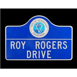 Roy Rogers Drive Victorville California Sign RR