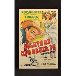 Roy Rogers Lights of Old Santa Fe Movie Poster RR