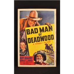 Roy Rogers Bad Man of Deadwood Movie Poster RR