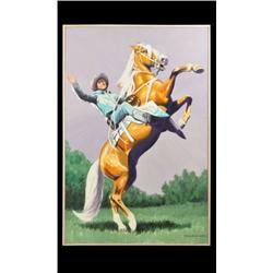 Roy Rogers & Trigger Painting From The Museum RR