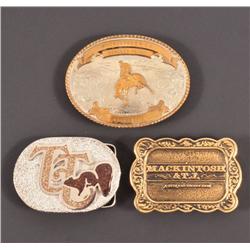 3 Roy Rogers Mackintosh & TJ Movie Belt Buckles RR